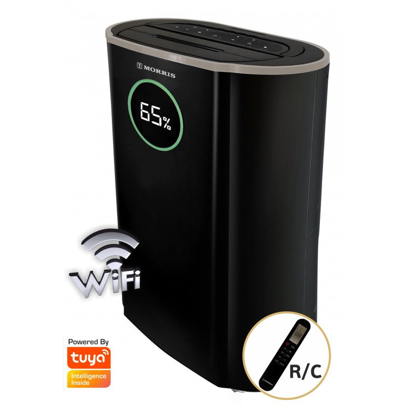 Morris MDP-20410HIW Αφυγραντήρας με WiFi και Έξυπνο Τηλεχειριστήριο 20lt Μαύρο 